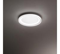 Plafoniera Moderna Edge Alluminio Bianco Acrilico Led 38W 3000K [EEK: A++]