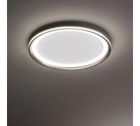 Plafoniera in alluminio grigio titanio Edge LED 38W 3000K CRI?83 220-240V 50/60Hz 2060Lm doppia emissione