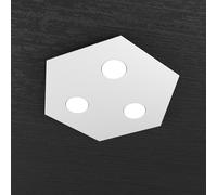 Plafoniera Moderna Esagonale Hexagon Metallo Grigio 3 Luci Led 12X3W [EEK: A++]