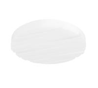 Eglo LED a soffitto Ferentino, lampada a soffitto rotonda con decoro, plafoniera in plastica e metallo in bianco, illuminazione da soffitto, bianco caldo, Ø 28 cm