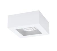 Plafoniera Moderna Ferreros Acciaio Bianco 1 Luce Led Integrato 6,3W [EEK: A++]