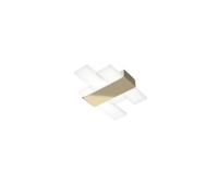 Plafoniera Moderna Flight Metallo Oro Diffusore Acrilcico Sat. Bianco Led 16W [EEK: A++]