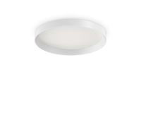 Plafoniera Moderna Fly Alluminio-Materie Plastiche Bianco Led 26W 4000K D45Cm