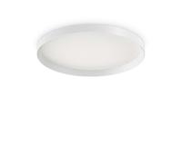 Plafoniera Moderna Fly Alluminio-Materie Plastiche Bianco Led 53W 3000K D60Cm