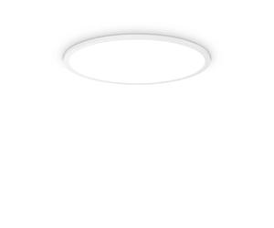 Plafoniera Moderna Fly Slim Alluminio-Plastiche Bianco Led 53W 4000K D60Cm