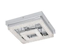 Plafoniera Moderna Fradelo Acciaio Cromo 1 Luce Led Integrato 2W