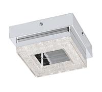 Plafoniera Moderna Fradelo Acciaio Cromo 1 Luce Led Integrato 3,2W [EEK: A++]