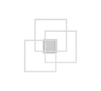 Plafoniera Moderna Frame Metallo Bianco Led 35W 3000K Luce Calda