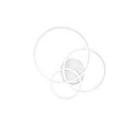 Plafoniera Moderna Frame Metallo Bianco Led 41W 3000K Luce Calda