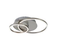 Plafoniera Moderna Frames Metallo Nichel Satinato Led Integrato 24,5W 3000K [EEK: A++]
