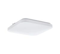 Plafoniera Moderna Frania Acciaio Bianco Luce Led Integrato 10W