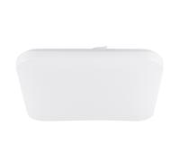Plafoniera Moderna Frania Acciaio Bianco Luce Led Integrato 14,6W