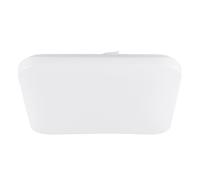 Plafoniera Moderna Frania Acciaio Bianco Luce Led Integrato 14,6W