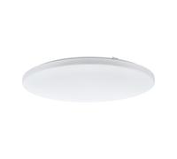 Plafoniera Moderna Frania Acciaio Bianco Luce Led Integrato 50W