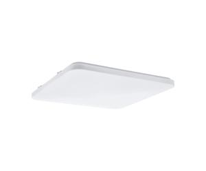 Plafoniera Moderna Frania Acciaio Bianco Luce Led Integrato 50W Ip20