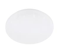 Plafoniera Moderna Frania-S Acciaio Bianco Luce Led Integrato 15W [EEK: A++]