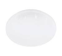 Plafoniera Moderna Frania-S Acciaio Bianco Luce Led Integrato 18W
