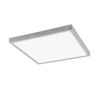 Plafoniera Moderna Fueva 1 In Alluminio Argento Led Integrato 22W 3000K Ip20