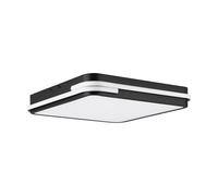 Plafoniera Moderna Genovese-Z Alluminio Nero Luce Led Integrato 22W