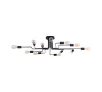 Plafoniera Moderna Gilbert Metallo Nero 12 Luci