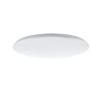 Plafoniera Moderna Giron Acciaio Bianco Luce Led Integrato 54,5W