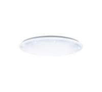 Plafoniera Moderna Giron-S Acciaio Bianco Luce Led Integrato 54,5W