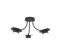 Plafoniera Moderna Giunone Acciaio Nero 3 Luci Gx53 Ip20 [EEK: A++]