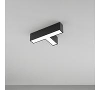 Plafoniera Moderna Grid Giunto T Alluminio Nero Led 12W Dimmerabile Ip20