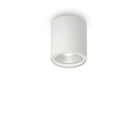Plafoniera Moderna Gun Alluminio Bianco 1 Luce Gu10
