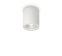 Plafoniera Moderna Gun Alluminio Bianco 1 Luce Gu10