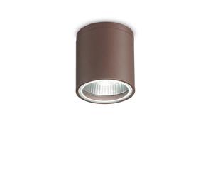 Plafoniera Moderna Gun Alluminio Coffee 1 Luce Gu10
