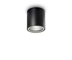 Plafoniera Moderna Gun Alluminio Nero 1 Luce Gu10