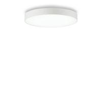 Plafoniera Moderna Halo Alluminio Bianco Led 32W 3000K Luce Calda
