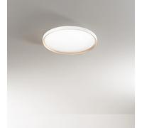 Plafoniera Moderna Halo Metallo Bianco Oro Led 40W Dimmerabile Ip20 [EEK: A++]