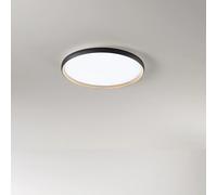 Plafoniera in alluminio nero opaco + oro opaco Halo LED 40W CCT 3000K 4000K 6000K CRI?90 220-240V 50/60Hz 3505Lm