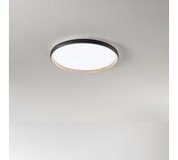Plafoniera Moderna Halo Metallo Nero Oro Led 40W Dimmerabile Ip20 [EEK: A++]