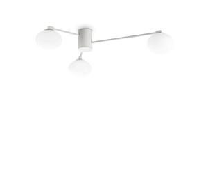 Plafoniera Moderna Hermes Metallo Bianco 3 Luci G9 28W 3000K Ip20