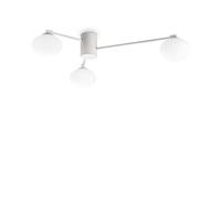 Plafoniera Moderna Hermes Metallo Bianco 3 Luci G9 28W 3000K Ip20 [EEK: A++]