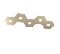 Plafoniera Moderna Hexagon Metallo Sabbia 5 Luci Led 12X5W
