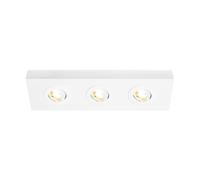 Plafoniera Moderna Hoka Metallo Bianco 3 Led Integrato 4W Da 2700 A 4000K [EEK: A++]