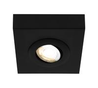 Plafoniera Moderna Hoka Metallo Nero Led Integrato 4W Da 2700 A 4000K