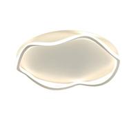 Plafoniera Moderna Lampada da Soffitto Rotonda con Illuminazione Laterale Montaggio A Filo Design Creativo 36 W 3200 Lm per Cucina Corridoio Balcone Soggiorno