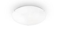 Plafoniera Moderna Lana Vetro Bianco 3 Luci E27