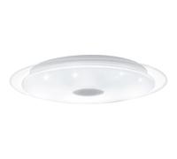 Plafoniera Moderna Lanciano 1 Acciaio Bianco Luce Led Integrato 33W