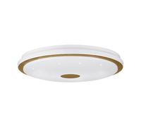 Plafoniera Moderna Lanciano 1 Acciaio Bianco Luce Led Integrato 35W