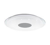 Plafoniera Moderna Lanciano-Z Acciaio Bianco 4 Luci Led Integrato 11,2W
