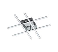 Eglo Lampada Da Parete LED Plafoniera Lasana 1 Cromo 4 X 5,3W Bianco Caldo [EEK: E]