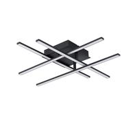 Plafoniera Moderna Lasana 3 Acciaio Nero 4 Luci Led Integrato 5,3W [EEK: A++]