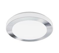 Plafoniera Moderna Led Carpi Acciaio Bianco 3 Luci Led Integrato 7,3W