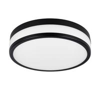 Plafoniera Moderna Led Palermo Acciaio Nero 3 Luci Led Integrato 5,7W